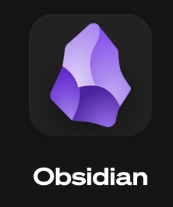 Logo violet de l’appli Obsidian